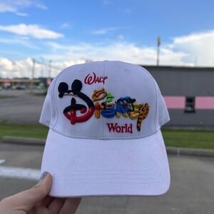 Disney White Embroidered Cap with tags